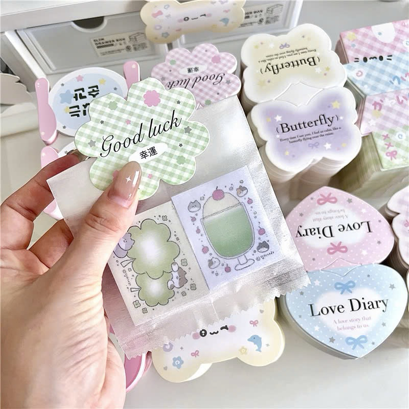 Set 16 tag đầu dễ thương gói quà gói card gói hàng
