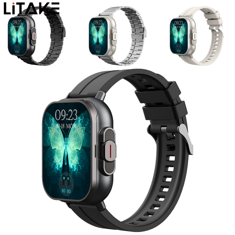 Litake D8 Smart Watch With Earbuds Fitness Tracker Sports Recorder Heart Rate Blood Pressure Blood Oxygen Monitor With 2” Touchscreen Payment Function ราคา 1,085 บาท*ส่งฟรี