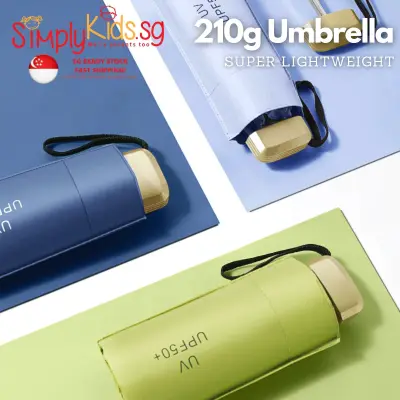 [SG SELLER] 210g Mini Umbrella / Anti-UV / Rain Umbrella / Lightweight Umbrella / Pocket Umbrella / Foldable Umbrella - SG READY STOCK, FAST SHIPPING!