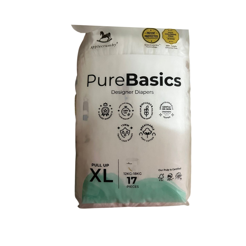 Applecrumby Pure Basic Pants Regular Pack(L19/XL17/XXL15) 2pack