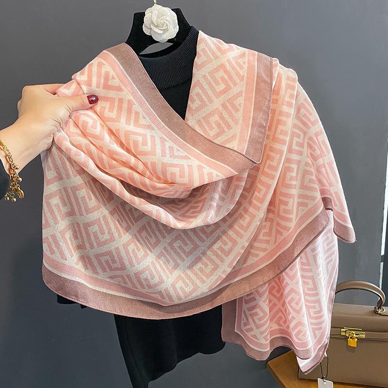 Vải cotton thời trang khăn lanh quàng cổ in thời trang khăn in khăn choàng chống nắng thoáng khí Khăn Choàng Khăn Choàng Khăn Choàng Khăn Choàng Khăn Choàng Khăn Turban YM001-12
