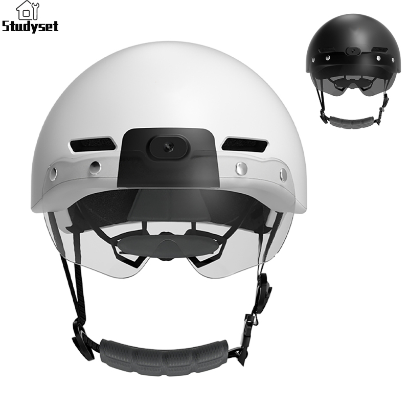 Studyset in stock Bike Helmets Smart Helmets With 1080P Video Recording Camera 1080P Sports Camera Camcorder Helmet With Night Riding Security Lights For Safe Riding Motorcycle Bicycle ราคา 7,825 บาท*ส่งฟรี