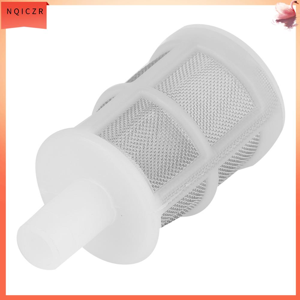 NQICZR 10Pcs Set Thép không gỉ Lưới lọc bể cá Nhựa Bộ lọc mạng Phụ kiện làm sạch bộ lọc Gói phụ kiện Trắng Bộ lọc lưới bảo vệ Bể cá