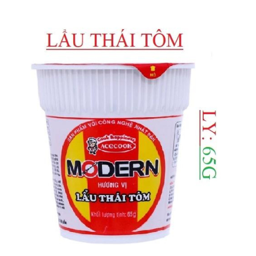 Mì ly morden lẩu thái tôm 65gr