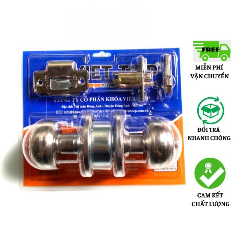 Ổ khoá cửa Việt Tiệp 04206 Khoá tay lắm tròn Việt Tiệp, khoá quả đấm việt tiệp 04206