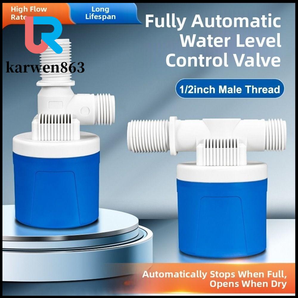 KARWEN863 1Pc 1/2" ren ngoài Van phao nước Đầu vào bên Tự động Van phao tự động Bền bỉ Van bể chứa Dành cho bể nước