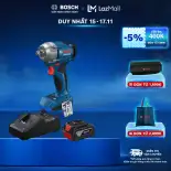 Máy siết ốc dùng pin Bosch GDS 18V-350 Solo + Bộ Sạc GAL 18V-40 và 1 Pin GBA 4.0Ah MỚI