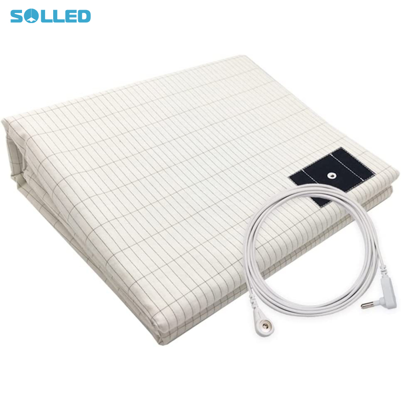 Grounding Sheet Queen Earthing Sheet, 95% Cotton And 5% Soft Silver Thread Anti Static Bed Sheets With Grounding Plug For Healing Sleep Reduce Stress ราคา 726 บาท*ส่งฟรี