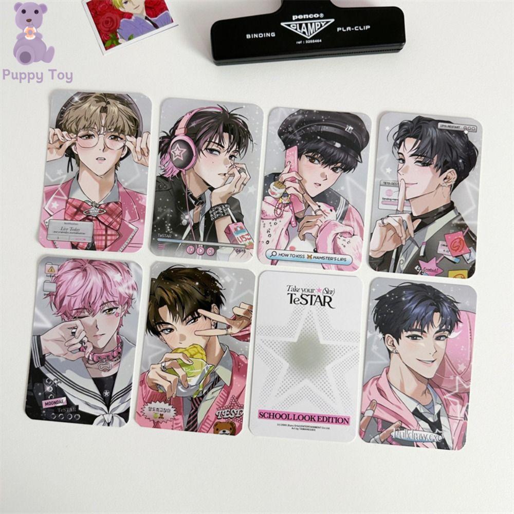 TESDFD Nhân vật hoạt hình 8 thẻ debut hoặc Die Lomo Thẻ ảnh Độ nét cao Thẻ người hâm mộ Anime Hàn Quốc Mini Anime Thẻ Truyện tranh nhỏ 3 inch Bộ sưu tập quà tặng