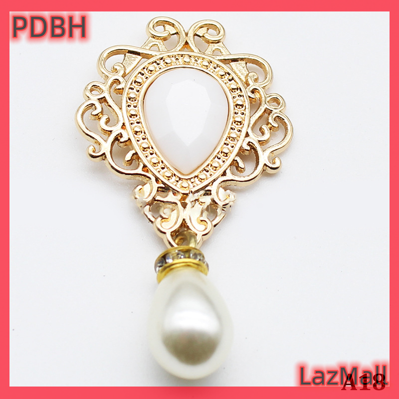 Flash Sale Mặt dây chuyền ngọc trai kim loại phẳng trang trí thời trang tuyệt đẹp lời mời đám cưới kỳ nghỉ Phụ kiện sáng tạo