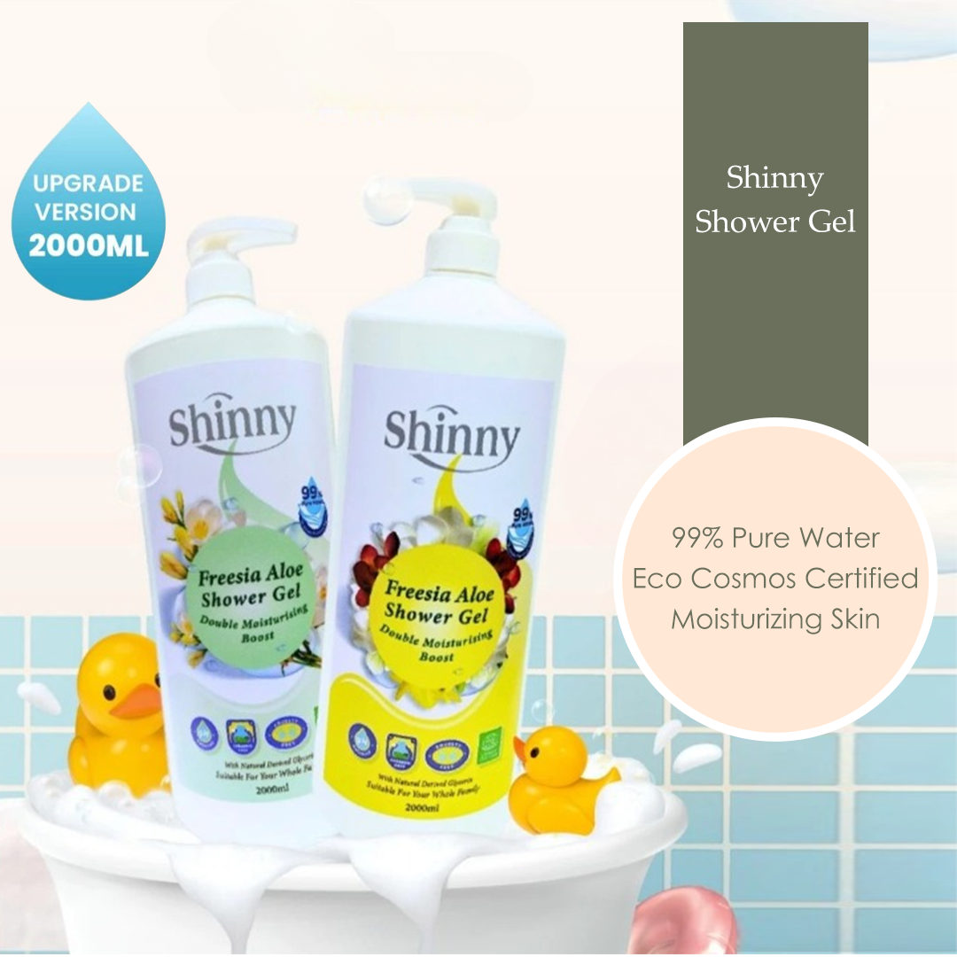 Shinny Shower Gel 2L Shower Gel Shampoo Mandi Wangi Body Wash - Jenama Mojomore Harga 11 Ringgit*Penghantaran Percuma