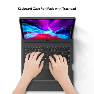 [Benks] iPad Keyboard Case with Touchpad, Folding Bracket, Wireless Bluetooth for Apple iPad Pro 12.9 inch, iPad Pro 11 inch, iPad Pro 10.5, iPad Air 3, and iPad 10.2 inch