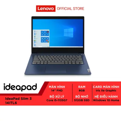 Laptop Lenovo IdeaPad 3-14ITL6 82H700G1VN (Core i5-1135G7/8GB RAM/512GB SSD/14-inch FHD/WIN10)