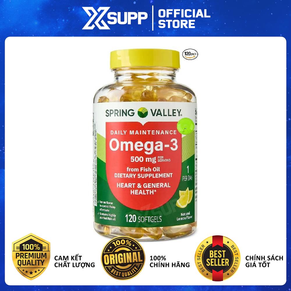 Spring Valley Omega-3 Fish Oil 500Mg – Dha & Epa for the Brain