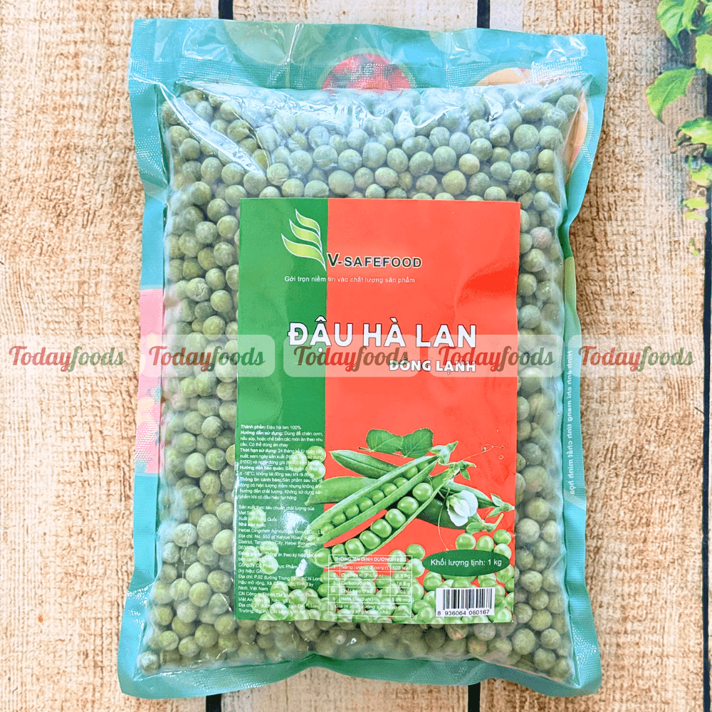Đậu Hà Lan Đông Lạnh 1kg – Hạt Đậu Hà Lan Xanh Dùng Nấu Súp, Chiên Cơm - Rau đông lạnh