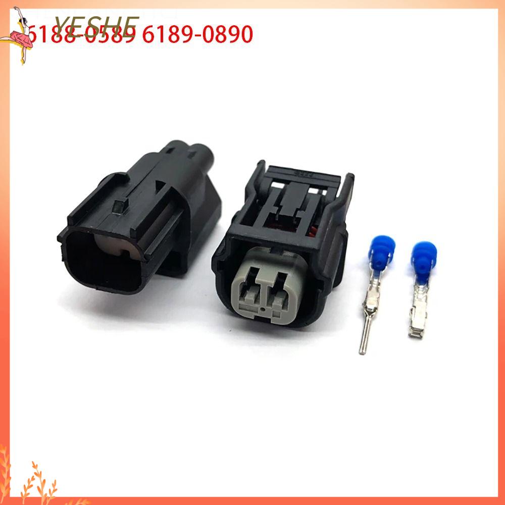 YESHE 1Set Nam Nữ Đầu nối ô tô 2 chân 040 Công tắc nhấn Phích cắm cảm biến ABS Cuộn dây đánh lửa 6188-0589 6189-0890 Cho hondas