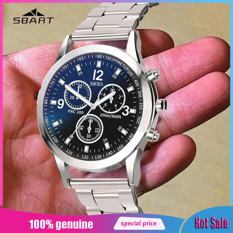 Fashionable Men's Quartz Watch with Chronograph Design ราคา 51 บาท*ส่งฟรี