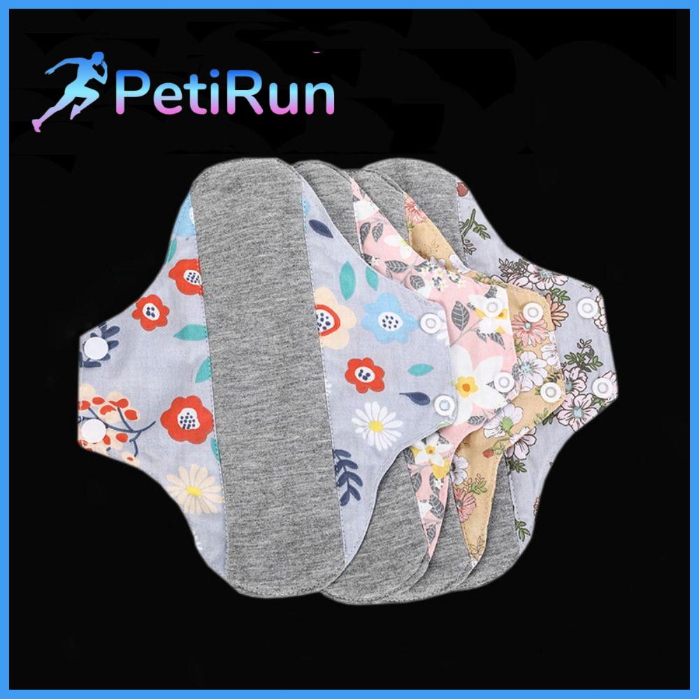 PETIRUN Vệ sinh nữ Kinh nguyệt thấm hút hàng tháng Miếng vải sinh thái Người già ngăn ngừa rò rỉ nước tiểu Băng vệ sinh nữ Bền Tái sử dụng Băng vệ sinh