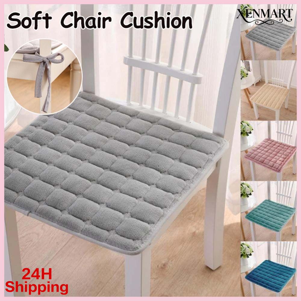XENMART Vải flannel Đệm ghế 45x45cm Ngoài ra, nhung Đệm eo Mềm mại Ấm áp Đệm ghế ô tô Trang trí văn phòng tại nhà