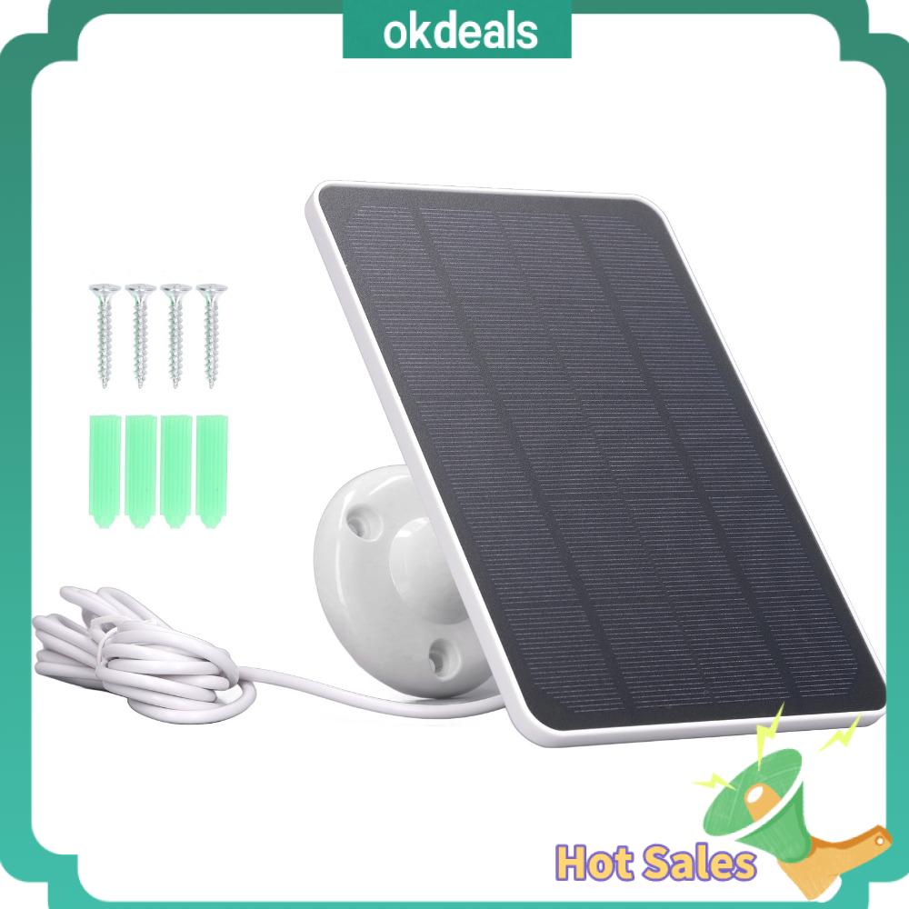 OKDEALS 5W 5V 0,8A Tấm pin trời 4W Đầu ra loại C Bộ sạc năng lượng trời cho camera ngoài trời Thiết kế di động 170115mm Bảng điều khiển năng lượng trời loại C Sạc thiết bị