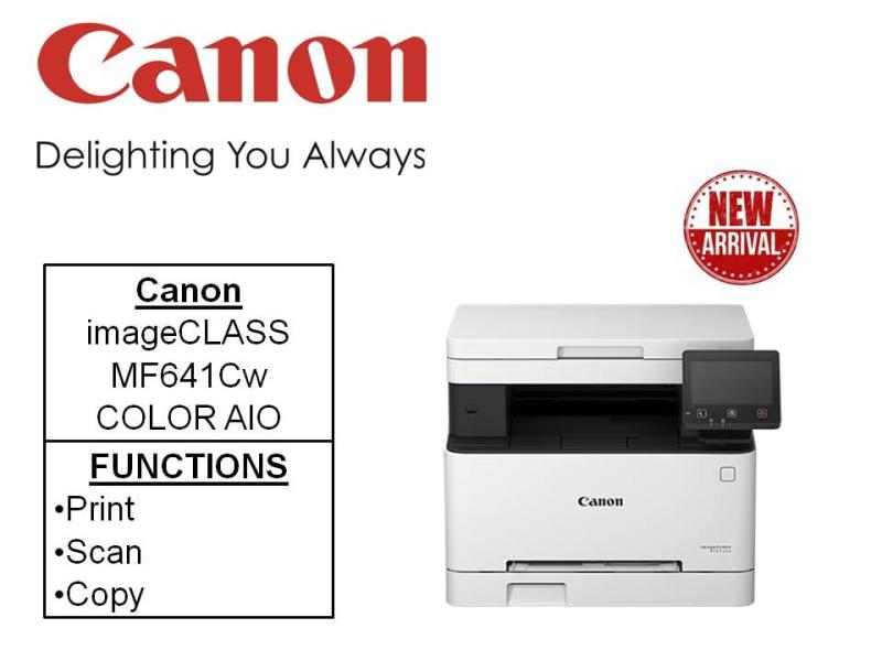 Canon imageCLASS Color Laser MF641Cw AIO **Free Gift:16GB Flash Drive**  **Free Prolink 5-Port 40W USB Charger (Intellisense 3.0 & Type C) Till 25th Aug 2019 ***  Color Laser Multi Function Printers MF 641cw MF641 cw Singapore