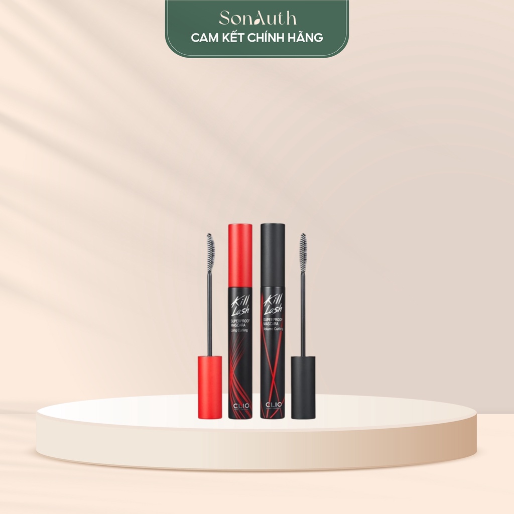 Chuốt mi Clio Kill Lash Superproof Long Curling Mascara