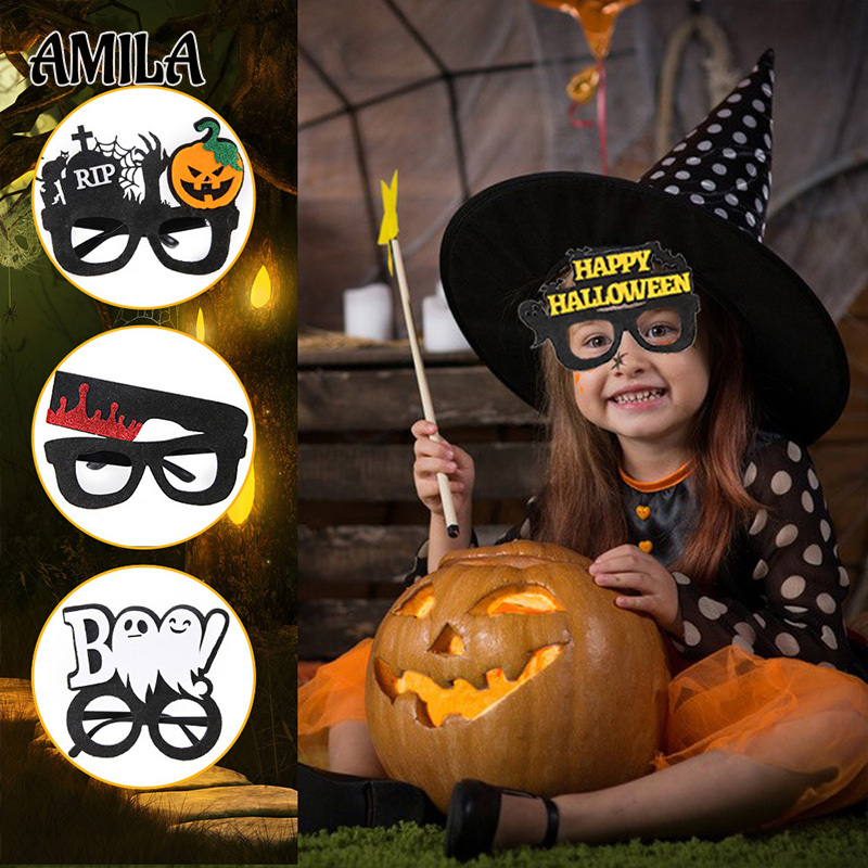 AMILA Halloween glasses, photo props, party decoration supplies, props