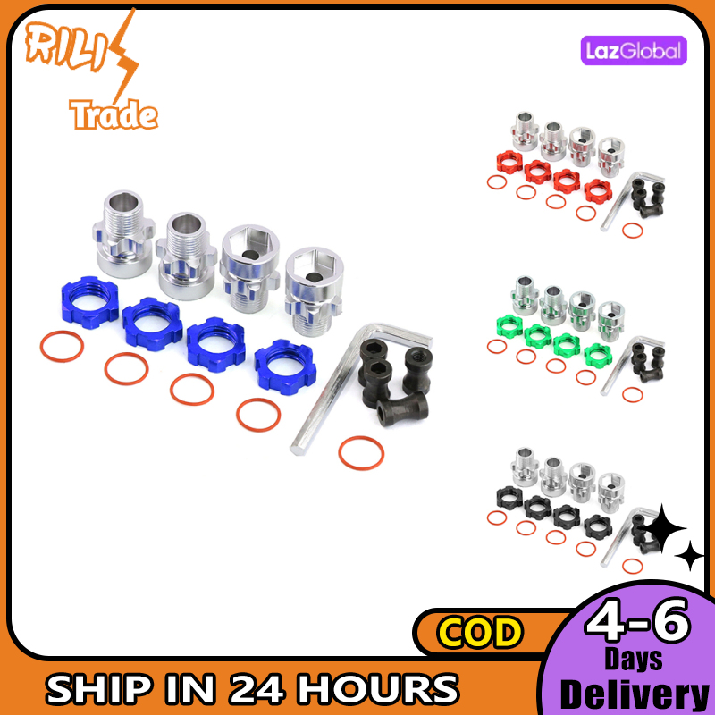 Rc Car 12Mm To 17Mm Splined Wheel Hex Hub Adapter Compatible For Traxxas