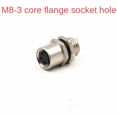 M8 Ổ cắm 3 lõi, Kích Thước Lỗ 8MM | Chuẩn Chống Nước | Tùy chọn: Ổ Cắm + Đầu Cắm | Đầu Nối 3-4 Lõi