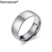 Kemstone Smooth 18K Gold Plated Stainless Steel Tail Ring Unisex Mens Rings Womens Ring Jewelry