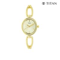 Titan Raga Viva Champagne Dial Women Watch With Metal Strap