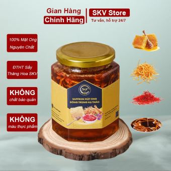 Đông Trùng Hạ Thảo ngâm Mật Ong Saffron (180ml mật ong, 3g đtht, 1g saffron bahraman)