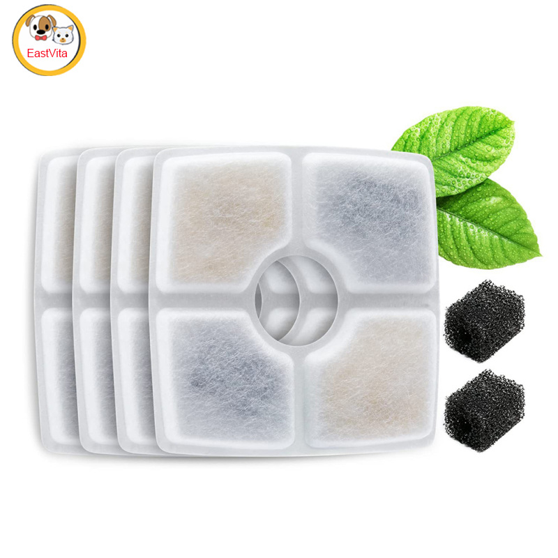 Pet vuông đài phun nước Bộ lọc than hoạt tính Bộ lọc thay thế Pet máy rút nước Phụ kiện