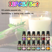 8/13pcs 10ml Essential Oil Base Oils Natural 100% Pure Fragrance Oil Soluble Essential Oil- Perfect for Candle Making Soap Scents Slime - Oils for Diffuser Humidifier Aromatherapy Aroma Beads Car Freshener