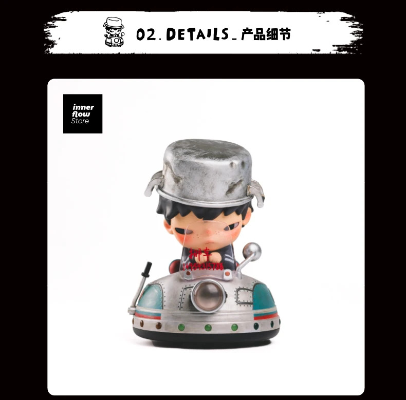 POPMART Hirono X JOURNEY TO THE WESTI Hirono The UFO Chaser Toys