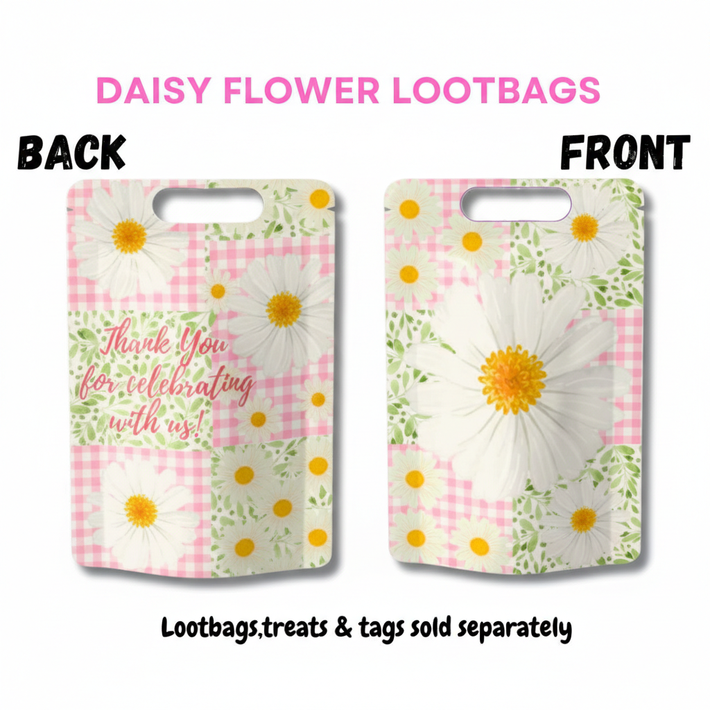 50pcs Butterfly Theme Food Grade Reusable Food Packaging Pouches Chips Bags Candy Bags Loot Bags BAby Shower Wedding