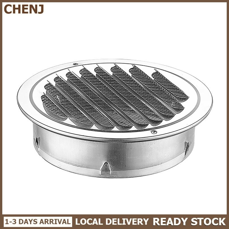 CHENJ Local Delivery 70 80 100 120 150mm Vòng thép không gỉ Air Vent lưới tản nhiệt côn trùng bảo vệ nhà bên ngoài tường ống thông gió công cụ