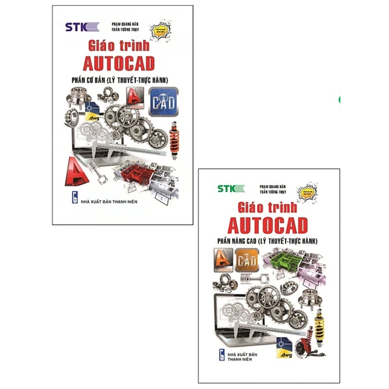 Combo Giáo Trình AutoCAD Phần Cơ Bản (Lý thuyết - Thực Hành) Và Giáo Trình AutoCAD Phần Nâng Cao (Lý thuyết- Thực ) ( STK )