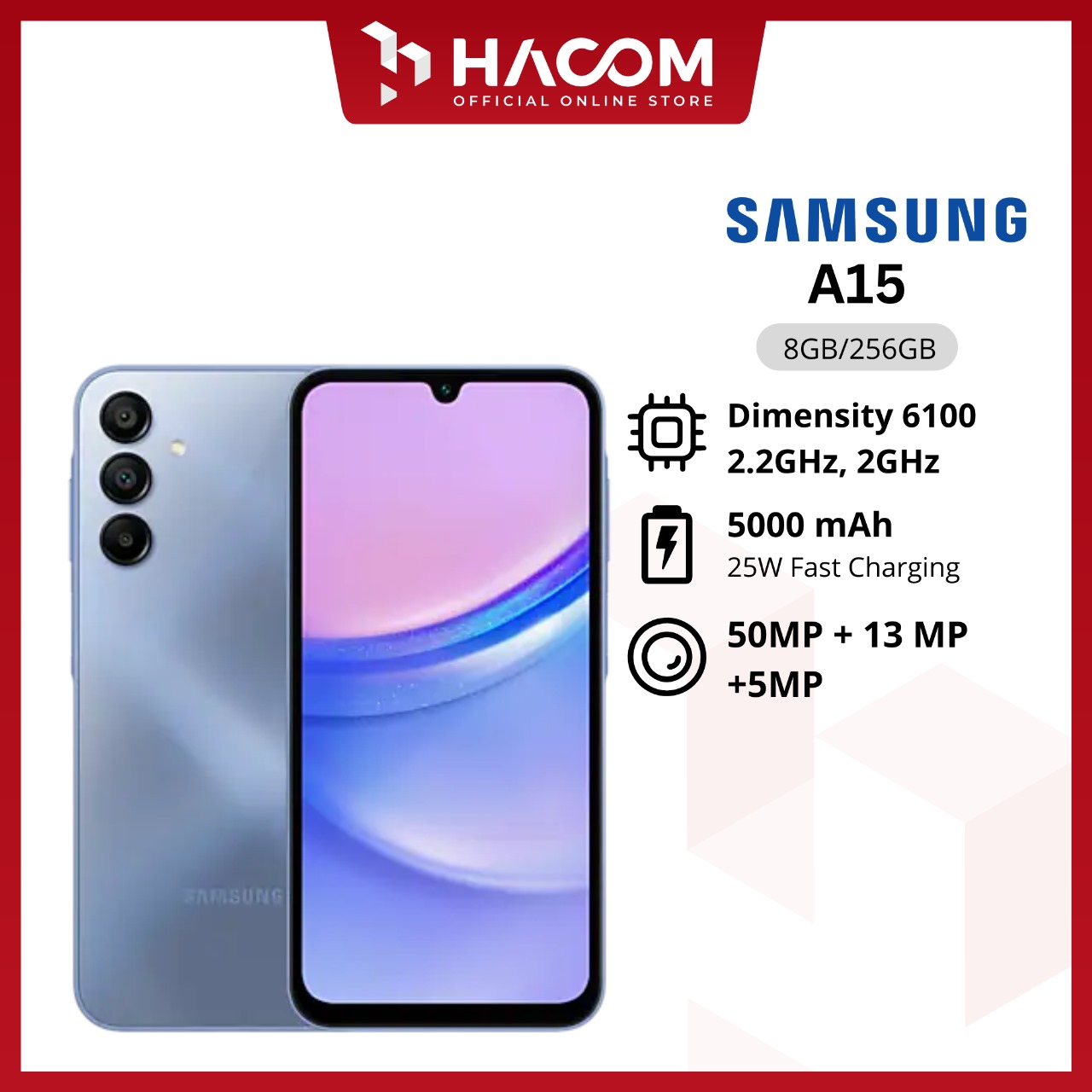 SAMSUNG GALXY A15 8/256 GARANSI RESMI Harga 2,999,000 rupiah*Gratis Ongkir