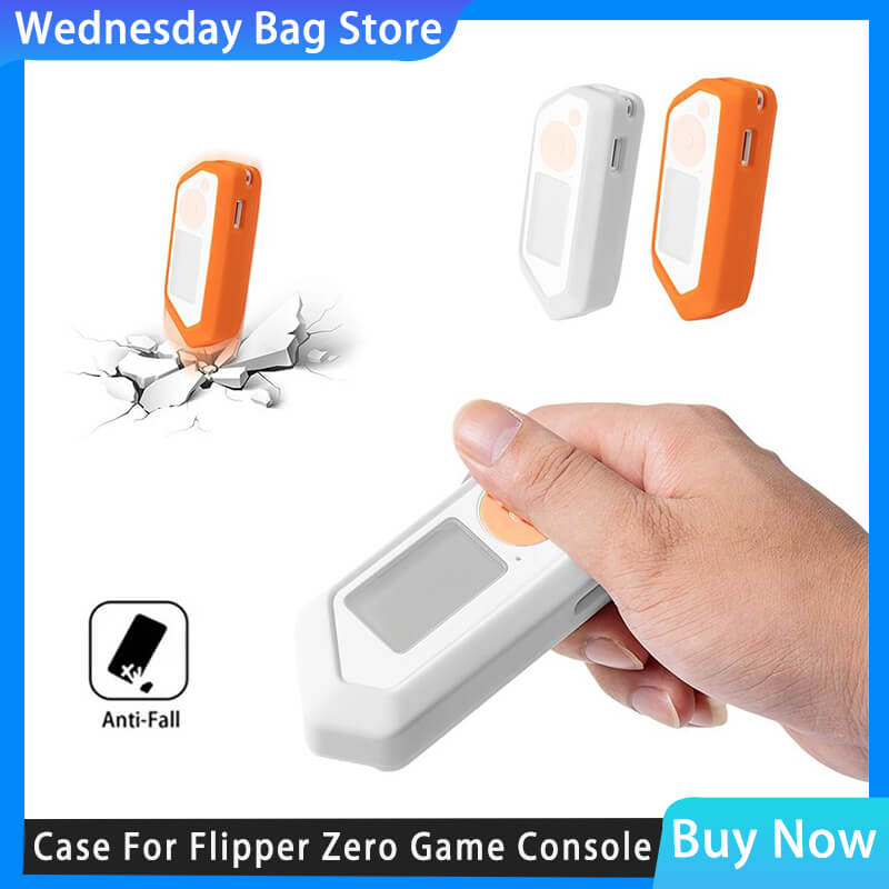 Silicone Protective Case For Flipper Zero Game Console Protective Cover Anti-Slip Case For Flipper Z