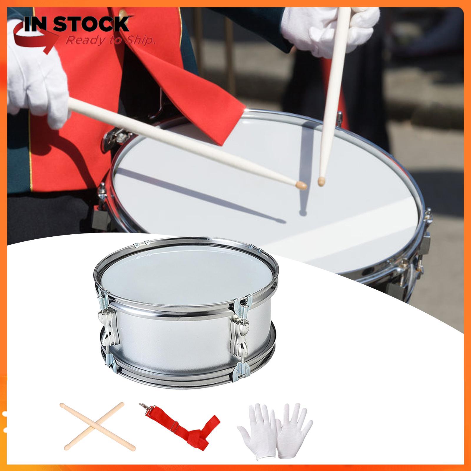 Ulight 11 "Trống Snare, Trống âm nhạc với dây đeo vai với găng tay, nhạc cụ cho trẻ em người lớn người mới bắt đầu quà tặng sinh nhật nữ