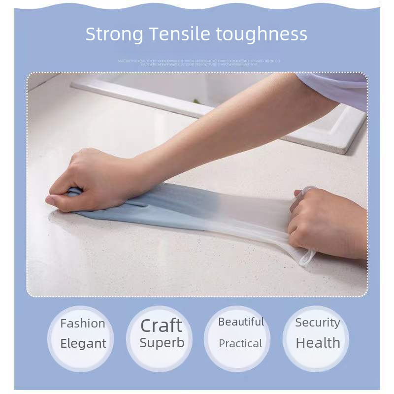 Kitchen Dish Washing Gloves Household Rubber Gloves Women's Waterproof Hook-proof Rubber Durable Gloves Household Gloves