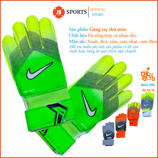 Găng tay thủ môn có xương nike đẹp, găng tay thủ môn chống nước cao cấp, bao tay bắt bóng trẻ em và người lớn