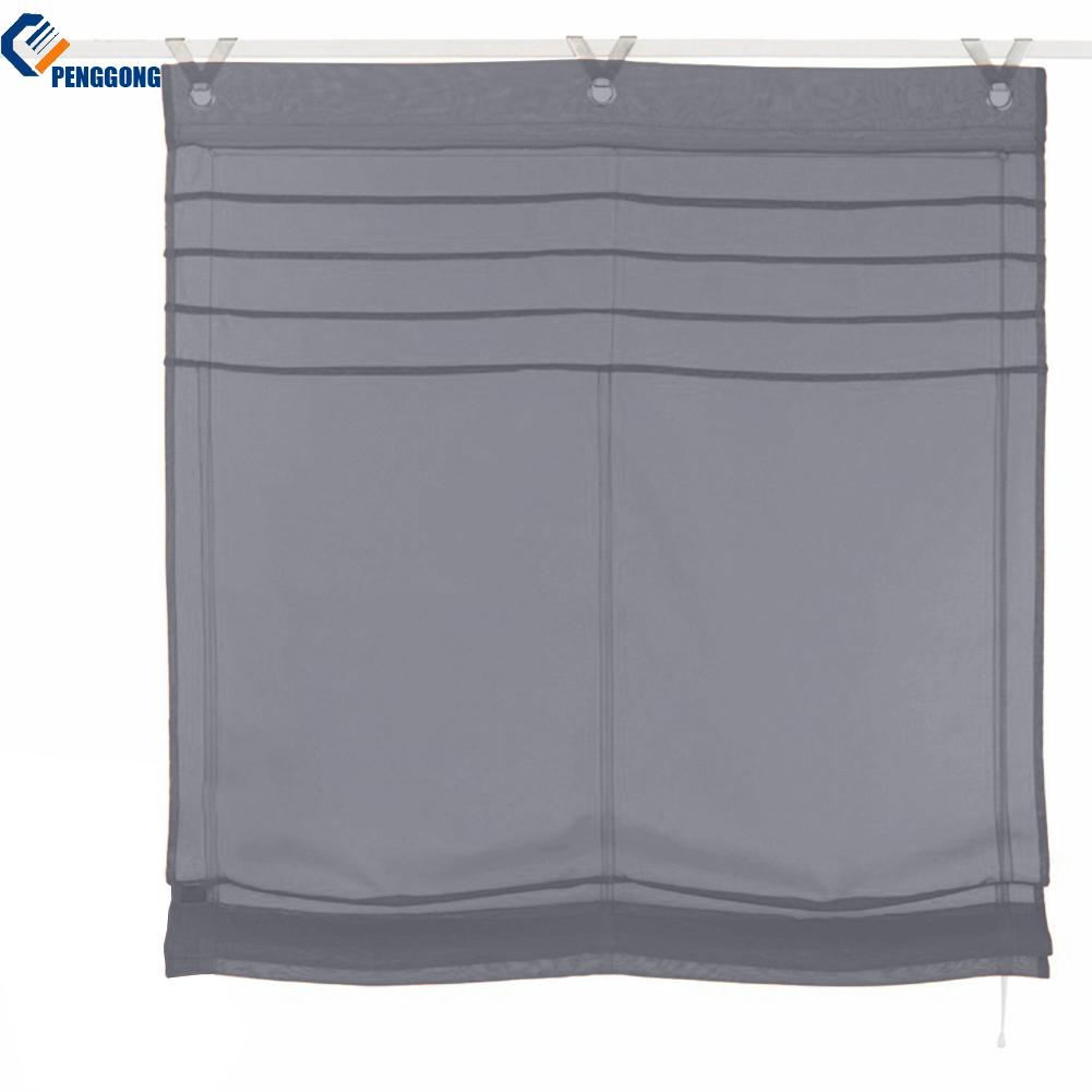 [PENGGONG] For Kitchen Roman Blinds Eyelets Dimout Curtain for Window 120 x 140 cm ราคา 1,870 บาท*ส่งฟรี