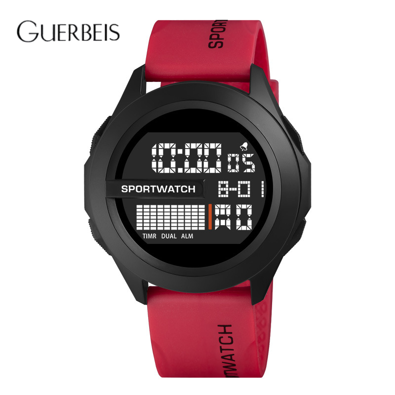 [Guerbeis Jam Tangan Digital Men's Sports Watch with Night Light, Timer and Alerts for Students and Active Lifestyles.,Men's Sport Digital Watch with Night Light, Timer and Alarm for Students and Active Lifestyle,] ราคา 55 บาท*ส่งฟรี