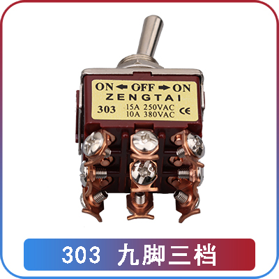 Công Tắc Gạt 12mm Zengtai 303: 9 chân, 3 bậc Yiming | Tùy chọn 2-3 Bậc, 2-12 Chân | Công Tắc Đòn Bẩy, Công tắc Nút Chống Nước