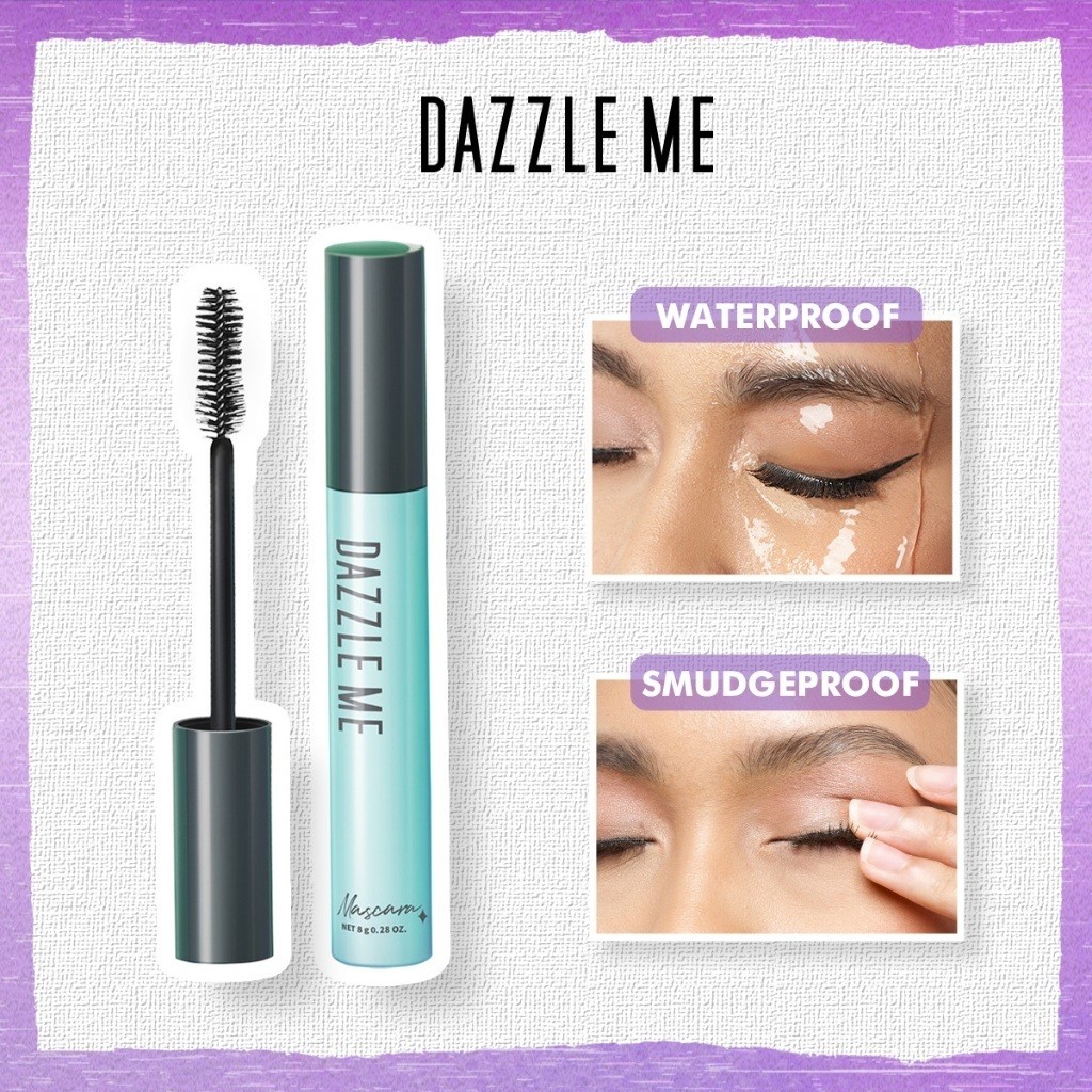 Mascara Dazzle Me Chuốt Mi Dưỡng Dài Và Cong Mi Tự Nhiên Chống Thấm Nước Chống Nhòe Lâu Trôi 8g - SẢ