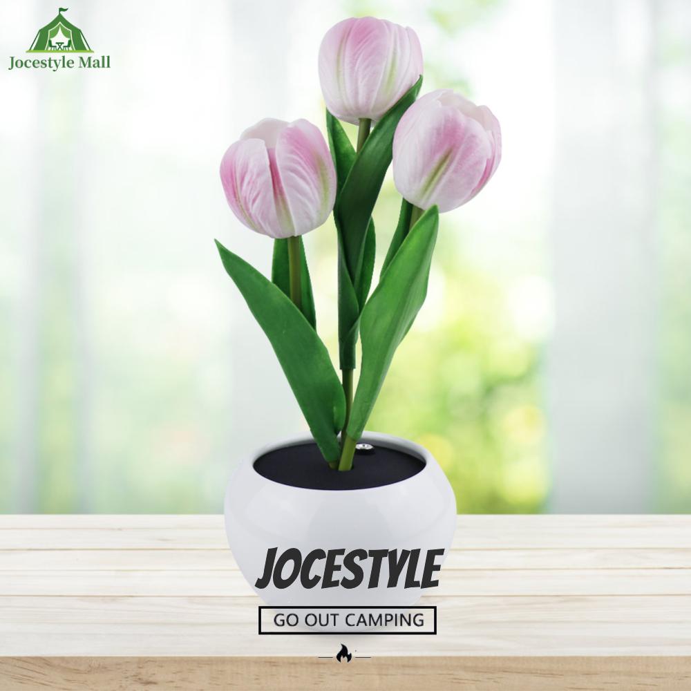 [Jocestyle Mall]ดอกทิวลิปดอกทิวลิปดอกไม้เทียมแสง USB การจำลองดอกไม้การอ่านไฟดอกไฟดอกไฟกระถางกระถางประหยัดพลังงานหรี่แสงสำหรับอุปกรณ์ตกแต่งบ้าน ราคา 179 บาท*ส่งฟรี