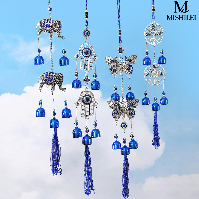 【X-Cherub】Devil's Eye, Wind Chime, Wind Chime Hanger, Metal Bell, Auspicious Gift, Fashion, Okay, Home Decoration. ราคา 55 บาท*ส่งฟรี