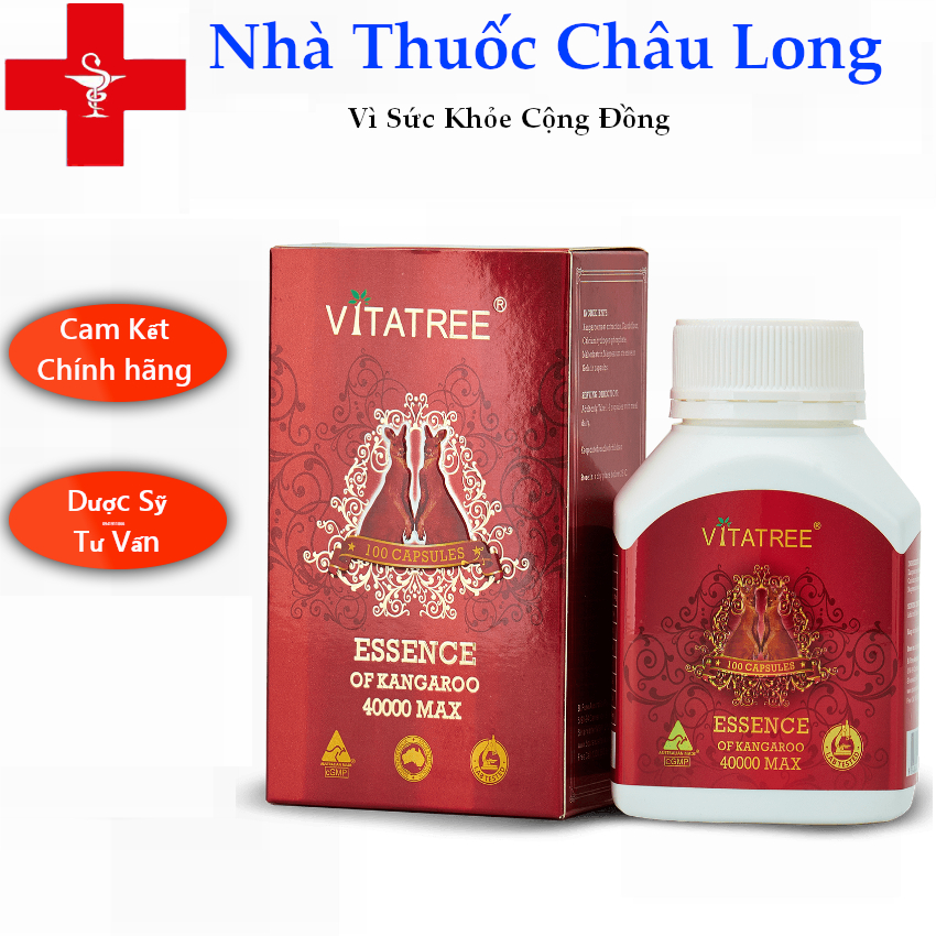 Viên uống Essence Of Kangaroo 40000 Max Vitatree tăng cường sức khỏe nam giới 100 viên - Nội Địa Úc | NTDT2